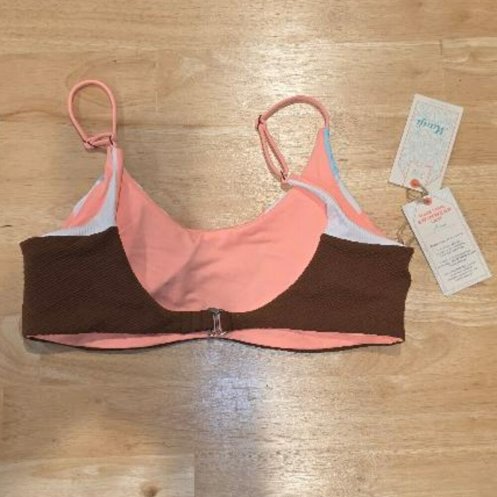 NWT - Maaji Multicolor Miranda Lanai Reversable Bralette Bikini Top Large - Picture 3 of 4